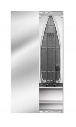 Двустворчатый шкаф Ирон Бокс Принт (левый, купе) Беленый дуб / Iron Box Print