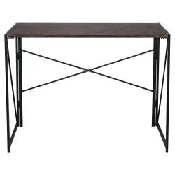 Стол на металлокаркасе БРАБИКС ЛОФТ CД-002 Мореный дуб / BRABIX LOFT CD-002