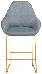 Стул барный Кент (Б) Грей/Линк Золото / Kent