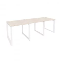 Рабочая станция на О-образном м/к ОНИКС О.МО-РС-3.0.8 Денвер Светлый/Белый / ONIX O.MO-RS-3.0.8