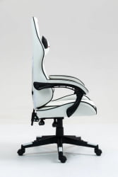 Кресло спортивное ТопЧаирс Шадов бело-черный / TopChairs Shadow