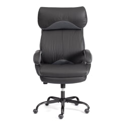 Кресло руководителя Дуке метал БЛ кож/зам/ткань, черный/серый, 36-6/12 / Duke metal BL