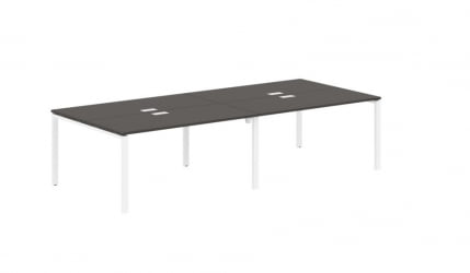 Бенч-система 4-местная ЕДИС ЕУВСТ 3113 Мокко Белый / EDIS EUWST