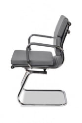 Кресло для посетителей Коллеге CЛГ-630 ЛКСХ-C Грей / College CLG-630 LXH-C Grey