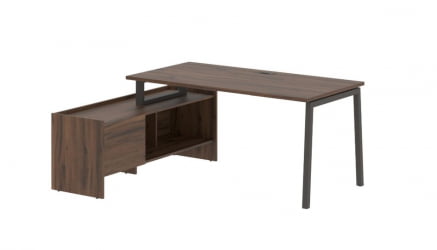 Стол с тумбой ЕДИС ЕЛCТ 17814 Дуб Денвер темный Мокко / EDIS ELCT