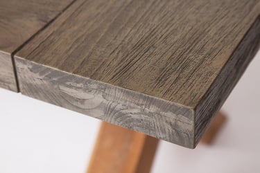 Стол обеденный Сеcрет Де Маисон Калидо дерево тик, 200х100х78см, серый/натуральный / Secret De Maison Kalido