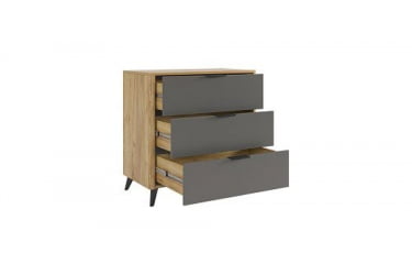 Комод Адам МСА-02 дуб крафт золотой/графит / MSA-02