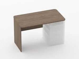 Стол прямой под встроенную тумбу Глассй 1.101.12Пр Дуб Верцаска / Glassy