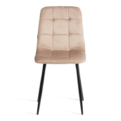Стул CХИЛЛЙ (мод. ДЖСC-220) Велюр/металл , 44,5х52,5х88 см, Беиге (бежевый) ХЛР8 / черный / CHILLY (mod. JSC-220) Beige HLR8