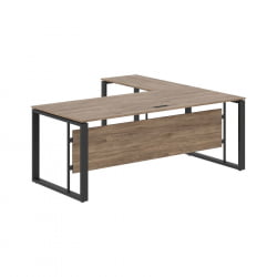 Стол с боковой приставкой ЕНИО ЕCТ 2019 Кария Пальмира/Антрацит / ENIO ECT