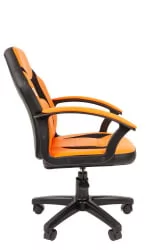 Детское кресло CХАИРМАН ТИН (КИДС) 110 черный пластик Черный-оранжевый / CHAIRMAN (KIDS)