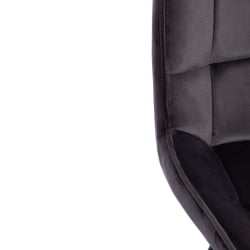 Стул АБРУЗЗО ( мод. 8060 ) металл,ткань, 42 х 60 х 84 х 49 см, серый вельвет (ХЛР-21) / ABRUZZO mod. (HLR-21)