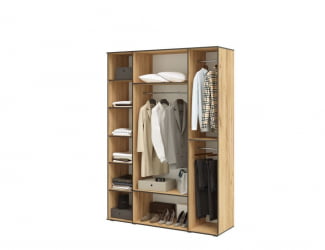 Шкаф Норд 4-х ств. + антресоль Графит