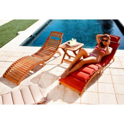 Комплект шезлонги и столик АФМ-803А-Т133 Беиге-Терракотта (2+1) / AFM-803A-T133 Beige-Terracotta