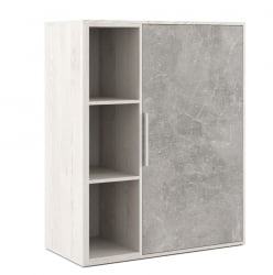 Шкаф средний с вертикальной нишей Б-ТОНЕ БТН36151031 Сосна Бетон светлый / B-TONE BTN36151031