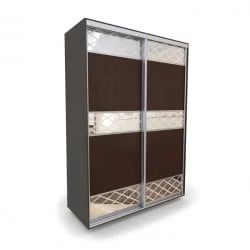 Шкаф-купе 2-х дверный Акцент-Лайн КР 1200х600  Венге