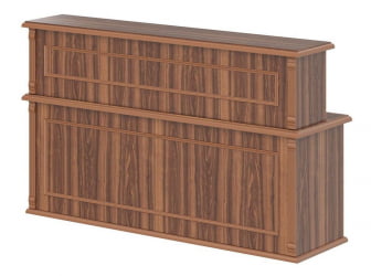 Стойка ресепшен РМС 200 Орех Даллас / RMS