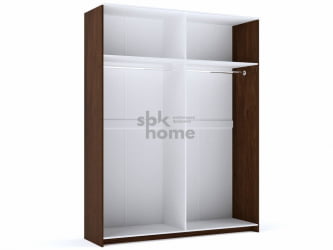 Шкаф 4-х дверный, Кантри (1860*558*2300) Орех Риббек темный, 11308