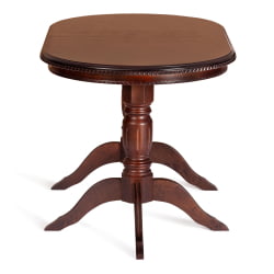 Раздвижной стол CОППОЛА бук, мдф, 140+40кс80кс77см, Тобаcко, узор прямой / COPPOLA 140+40x80x77см, Tobacco,