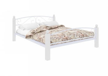 Кровать Вероника Лукс Плус 1600х2000 Белая / Lux Plus