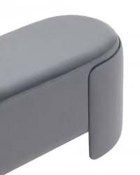 Банкетка Такс велюр Серый / Taks