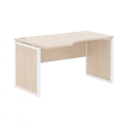 Стол письменный левый КСТЕН-КП КСКПCЕТ 149 Л Бук Тиара Белый / XTEN-QP XQPCET L