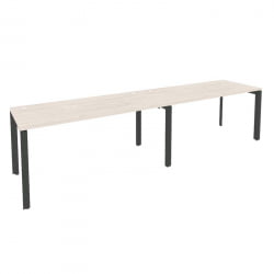 Рабочая станция на П-образном м/к ОНИКС О.МП-РС-2.4.7 Денвер Светлый/Антрацит / ONIX O.MP-RS-2.4.7