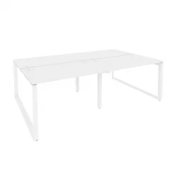 Рабочая станция на О-образном м/к ОНИКС О.МО-Д.РС-4.2.7 Белый Бриллиант / ONIX O.MO-D.RS-4.2.7