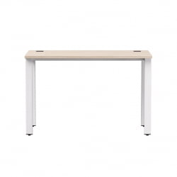 Стол прямой на металлокаркасе, опоры 90 гр Еверпроф ЕВО 254С006 Дуб Соната Белый / Everprof EVO 254S006