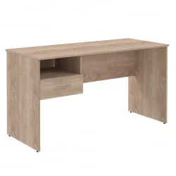 Стол письменный (С-1400) с левой подвесной тумбой Дуб Сонома Светлый / (S-1400)
