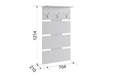 Вешалка Реал 2 ПР-0030 белый / PR-0030