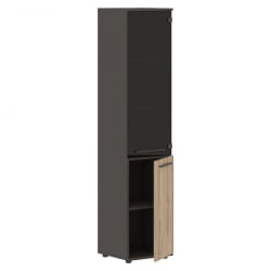 Шкаф-колонка комбинированная правая ЕДИС ЕХCС 42.2 Р Дуб Денвер светлый Мокко Мокко / EDIS EHCS R