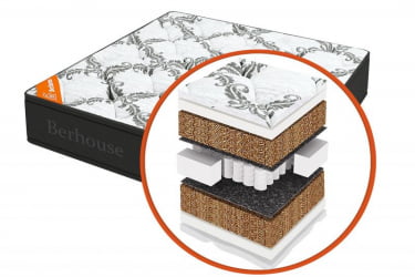 Матрас Мега кокос 30 ТФК Грай Нигхт (Берхоусе) Размер: 2000х1900 мм / Mega TFK Gray Night (Berhouse)