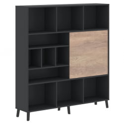 Шкаф со слайд-дверью ДЖАЙ ДЖХC 1840 Дуб Каньон Антрацит / JAY JHC