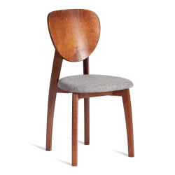 Стул ДИАМАНТЕ мягкое сидение бук, 42кс42кс85см, коричневый, ткань воол димгрей, серый / DIAMANTE 42x42x85см, wool dimgrey,