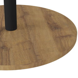 Круглый стол Кат Дуб вотан / Черный