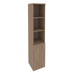 Шкаф высокий узкий левый (1 низкий фасад ЛДСП) ОНИКС О.СУ-1.1(Л) Дуб Аризона / ONIX O.SU-1.1(L)