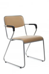 Кресло Никс Плус РCХ ОМКЛ-04 Бежевый/Металл окрашенный Хром / Nix Plus RCH OMKL-04