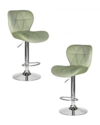 Стул барный ДОБРИН БАРНИ (мятный велюр (МДЖ9-87)) 2 шт / DOBRIN BARNY (MJ9-87))