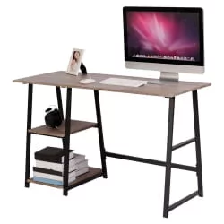 Стол на металлокаркасе БРАБИКС ЛОФТ CД-006 Мореный дуб / BRABIX LOFT CD-006