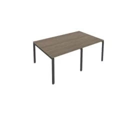 Переговорный стол (2 столешницы) Метал Сйстем Б.ПРГ-2.1 Вяз/Антрацит / Metal System