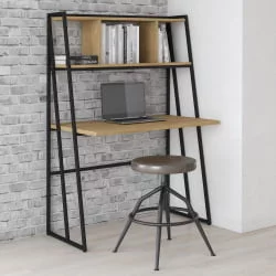 Стол компьютерный ЛОФТИС ЛCД 1160 Дуб Бофорд/Черный / LOFTIS LCD