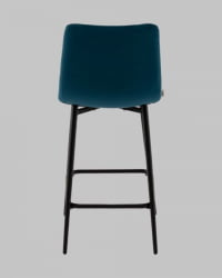 Стул полубарный Одди Диамонд велюр синий / Diamond