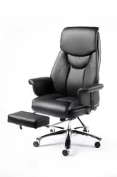 Кресло офисное Парламент Х-2021 Черная экокожа / H-2021