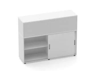 Тумба комбинированная высокая для рабочего модуля Дека 9.04.145 Белый / Deka