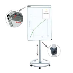 Доска-флипчарт магнитно-маркерная БРАУБЕРГ передвижная 70х100 см / BRAUBERG