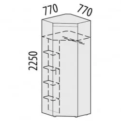 Угловой шкаф Тиффани 47.04.1 Сосна Астрид Мелинга