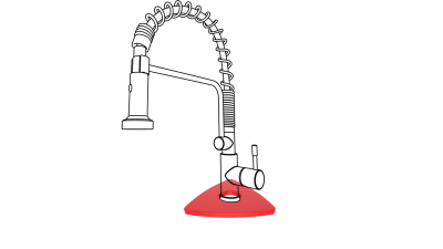 Подставка под кран Кит Кракен ТРИАНГЛЕ ПодставкаПодКранТРИАНГЛЕРЕД / Kit Kraken TRIANGLE ПодставкаПодКранTRIANGLERED