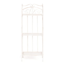 Этажерка Сеcрет Де Маисон Елиса (ПЛ08-10337) стальной сплав, античный белый, 41,50х20х108 см / Secret De Maison Elisa (PL08-10337)
