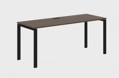 Стол письменный ЕДИС ЕУСТ 1767 Дуб Денвер темный Черный / EDIS EUST